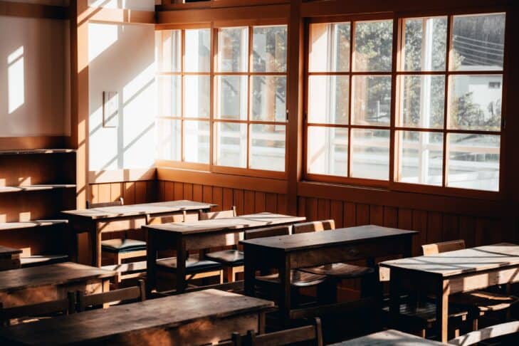 Classroom with windows